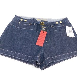 Guess Jean Shorts With Gold Detail Size 30